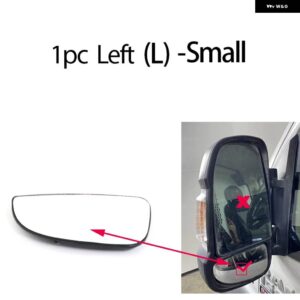 ドアウイングリアビューバックミラー ガラス サイドミラー レンズ 加熱サイドミラー ガラス RAM PROMASTER 2014-23 - 1pc Left - Smail