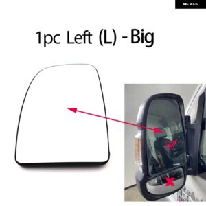 ドアウイングリアビューバックミラー ガラス サイドミラー レンズ 加熱サイドミラー ガラス RAM PROMASTER 2014-23 - 1pc Left - Big
