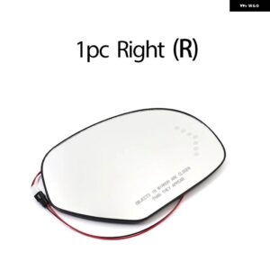 左右サイドヒーター付きウイングミラー ガラス アングルバックミラー 2007-2013 キャデラック エスカレード ESV EXT アクセサリー - 1PC Right