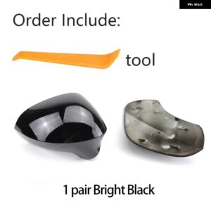 SEAT EXEO 3R LEON 1P1 2009-2013 LBIZA 6J 2008-2013 交換用バックミラー ケースカバー カーボンパターンブラック - black