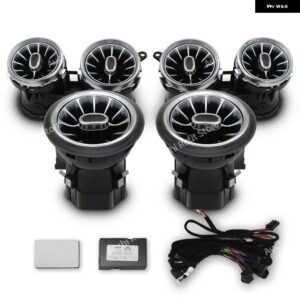 ターボ形状ノズル LED エアコンベント 64色 アンビエントライト REMERCEDES-BENZ E クラスクーペ AMG W213 W238 - W213 W238 Front