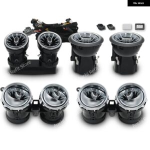 ターボ形状ノズル LED エアコンベント 64色 アンビエントライト REMERCEDES-BENZ E クラスクーペ AMG W213 W238 - W213 Front and rear