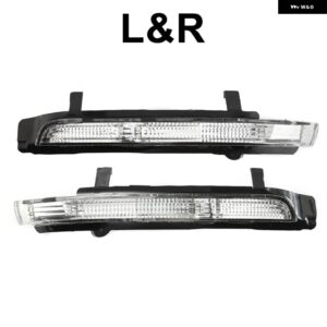 1/2個 LED 車バックミラー ライト インジケータランプ シュコダオクタビア 2009-2013 - 1pair Black