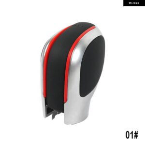 スエードレザー DSG シフトノブ ギア サイドカバー DSG エンブレム VW ゴルフ 6 ゴルフ 7 R GTI パサート B7 B8 CC R20 ジェッタ MK6 GLI - PU Red