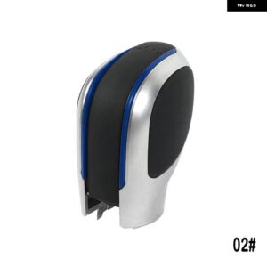 スエードレザー DSG シフトノブ ギア サイドカバー DSG エンブレム VW ゴルフ 6 ゴルフ 7 R GTI パサート B7 B8 CC R20 ジェッタ MK6 GLI - PU Blue