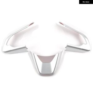 スズキ 3ピース /セット ABS ステアリング ホイール トリム ステッカー ジムニー 2019-22 インテリア 装飾 - ABS Silver