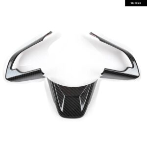 スズキ 3ピース /セット ABS ステアリング ホイール トリム ステッカー ジムニー 2019-22 インテリア 装飾 - ABS Carbon fiber 1