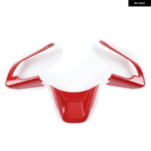 スズキ 3ピース /セット ABS ステアリング ホイール トリム ステッカー ジムニー 2019-22 インテリア 装飾 - ABS Red