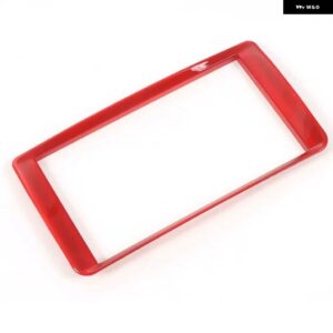 スズキ 1個 ABS インテリア ステッカー クローム GPS ナビゲーション装飾フレーム ジムニー 2011-17 - red
