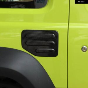 スズキ 燃料タンクキャップ トリム カバー ジムニー JB64 JB74 2019-2021 ABS 装飾 ステッカー - carbon fiber grain