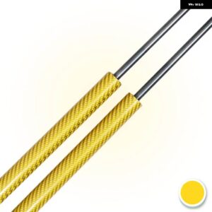 数量 2 カーボン トランク ストラット シュコダ ラピッド NH3 リフトバック 2012-2016 521.5MM リアテールゲート ブーツリフト サポート - Yellow Carbon Fiber