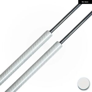 数量 2 カーボン トランク ストラット シート TOLEDO KG MK4 リフトバック 2012-2019 515MM リア テールゲート ブーツ リフト サポート - Silver Carbon Fiber