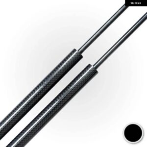 数量 2 カーボン トランク ストラット シトロエン C4 1ST LC ハッチバック 2004-2010 8731.J8 リア テールゲート ブーツ リフト サポート ショック - Black Carbon Fiber