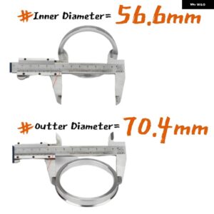 ハブセントリックリング 70.4-56.6 ホイールセンターハブリングボアスペーサー 合金 数量 4 - 56.6mm to 70.4mm
