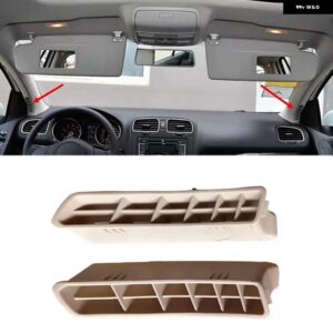 AU05 -1ペア A ピラーエアアウトレットフロントウィンドウ空調ベント VW ゴルフ 6 GTI ゴルフ MK6 2009-2014 - Creamy White