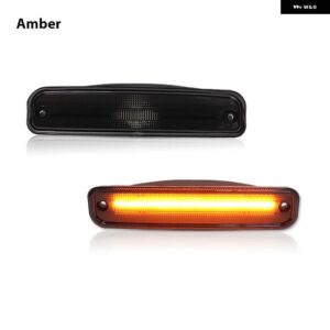 シボレー アンバー/ホワイト/レッド LED フロント/リアバンパー サイドマーカー ライト ブレイザー ピックアップ サバーバン GMC ジミー - 2pcs Front Amber