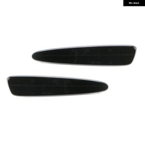 シボレー スモーク レンズ フロント リア サイド マーカー ライト カバー ハウジング 2005-2013 コルベット C6 サイド フェンダー - 2pcs rear