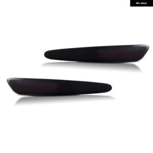 シボレー スモーク レンズ フロント リア サイド マーカー ライト カバー ハウジング 2005-2013 コルベット C6 サイド フェンダー - 2pcs front