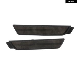 シボレー フロント/リアバンパー サイドマーカー ライトカバー ハウジング カマロ 2010-15 電球/ソケットなし - Smoked Lens Rear