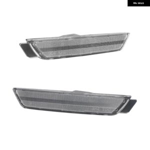 シボレー フロント/リアバンパー サイドマーカー ライトカバー ハウジング カマロ 2010-15 電球/ソケットなし - Clear Lens Rear