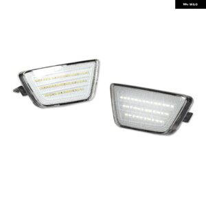シボレー ホワイト/アンバー LED フロントフェンダー サイドマーカー ウィンカーライト クルーズ 2011-2015 クルーズリミテッド 2 - Clear lens white