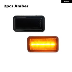 シボレー LED フロント/リアバンパー サイドマーカー ライト カマロカプリスシェベルコルベットインパラノバ C10 ピックアップとサバーバン - 2PCS amber
