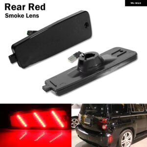 シボレー フロント/リア LED バンパー サイドマーカー ライト 2006-2011 HHR ホワイトパーキングライトアンバーウィンカーレッドフ - Rear Red