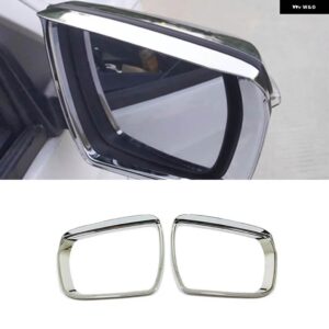 いすゞ D-MAX DMAX 2021-23 ABS クローム サイドドアバックミラー レインシールド トリム フレーム 外装 ステッカー ACCESSORIE - Chrome