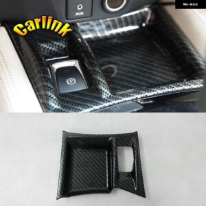 エクストレイル XTRAIL T32 ローグ 2014-2020 ABS カーボン/マットギア シフトノブ ステッカー パネルフレームカバー トリム アクセサリー - Electronic handbrake