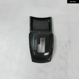 エクストレイル XTRAIL T32 ローグ 2014-2020 ABS カーボン/マットギア シフトノブ ステッカー パネルフレームカバー トリム アクセサリー - carbon fiber
