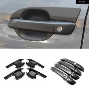 いすゞ D-MAX DMAX 2021 22 23 ABS ブラック LHD トリム アクセサリーフロントとリアの ヘッドライト カバー ハンドルボウル燃料タンクキャップ - 12 PCS