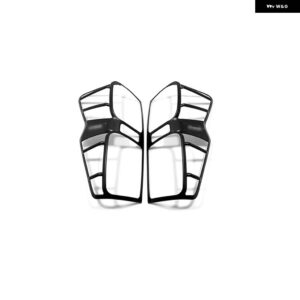 いすゞ D-MAX DMAX 2021 22 23 ABS ブラック LHD トリム アクセサリーフロントとリアの ヘッドライト カバー ハンドルボウル燃料タンクキャップ - Tail light frame