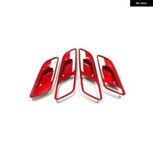 MG6 3TH ABS カーボン/レッド車ガラス スイッチガラス リフターインナードアボウルシフトパネル装飾フレーム インテリア アクセサリー - inner door bowl 2