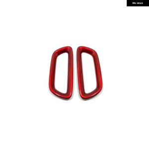 MG6 3TH ABS カーボン/レッド車ガラス スイッチガラス リフターインナードアボウルシフトパネル装飾フレーム インテリア アクセサリー - Seat headrest 2