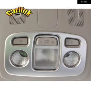 シトロエン C4 2016 ABS クローム 車フロント読書ランプシェードライトランプパネル装飾カバー トリム アクセサリー 1個 - Front reading light