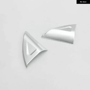 MG ZS 2018 ABS マット/カーボンドア窓トライアングル装飾フレーム ステッカー カバー 2個 - matte