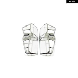 いすゞ D-MAX DMAX 2021 22 2023 ABS ブラックフロントとリアの ヘッドランプ 装飾フレームランプカバー アクセサリー 4個 - chrome rear