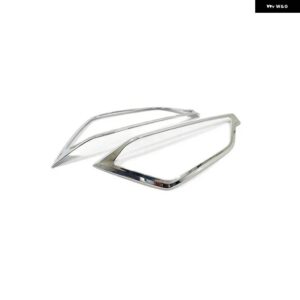 いすゞ D-MAX DMAX 2021 22 2023 ABS ブラックフロントとリアの ヘッドランプ 装飾フレームランプカバー アクセサリー 4個 - chrome front