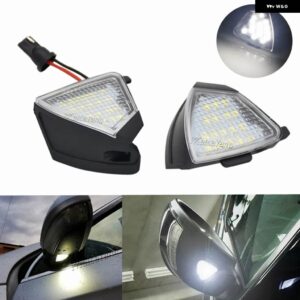 2個 右 + 左バックミラー インジケーター LED ウィンカーライト サイド ステアリング ランプ VW パサート B6 ゴルフ 5 ジェッタ MK5 - Puddle Light