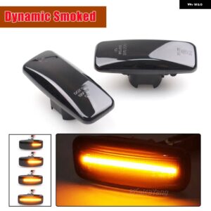 1ペア インフィニティ M35 M45 2005-2007 FX35 FX45 QX60 LED ダイナミック サイドマーカー ウィンカーライト シーケンシャルウインカーランプ - Dynamic Smoked