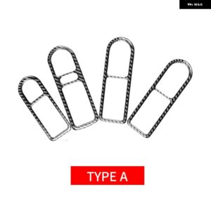 VW ゴルフ 4 ジェッタ ボラ MK4 R32 GTI 1999-2004 インテリア ドアハンドルボウルフレームカバー カーボン トリム インナーアクセサリー - Type A