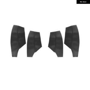 VW ティグアン 2008/12/01 4個 インテリア ドアハンドルパネル アームレスト マイクロファイバーレザー カバー 装飾 - 4xDoor Armrest Black