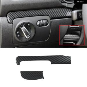 VW ゴルフ 6 MK6 GTI 2008-2013 カーセンターコントロール ダッシュボード パネルストリップカバー トリム インテリア アクセサリー ABS カーボングレイン - A