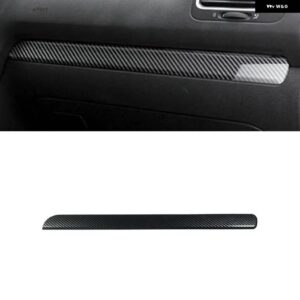 VW ゴルフ 6 MK6 GTI 2008-2013 カーセンターコントロール ダッシュボード パネルストリップカバー トリム インテリア アクセサリー ABS カーボングレイン - B