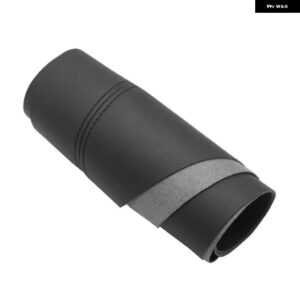 シュコダ オクタヴィア 2007-14 フロント/リアペアドアハンドル アームレスト パネルマイクロファイバーレザー カバー - FronBlack-Black line