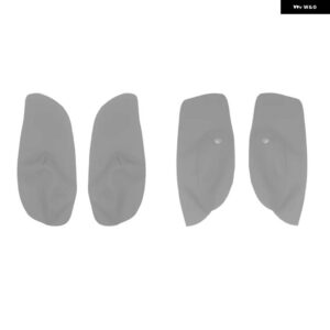 VW ゴルフ 4 MK4 ジェッタ 1998 - 2005 マニュアル コントロールウィンドウ 4個 ドアハンドル アームレスト パネルマイクロファイバーレザー カバー 装飾 - 4x Gray