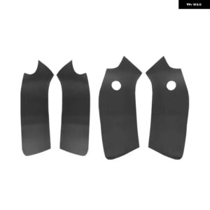 VW ゴルフ MK6 2010-13 ドアハンドルパネル アームレスト マイクロファイバーレザー カバー 4 ドア専用 - 4x Door Panel Black