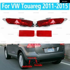 VW トゥアレグ 2011-15 自動左右リアバンパー リフレクターハザード灯ストリップバー 7P6945105 7P6945106 - Left Inner