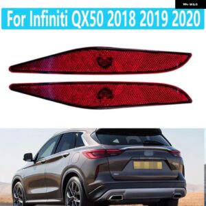 インフィニティ QX50 2018 2019 2020 リアバンパー テールライト リフレクターライトパーキングブレーキライト フォグランプ 信号灯 - Left