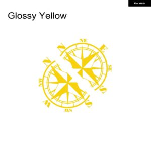 フォルクスワーゲン VW マルチバン トランスポーター カラベル T4 T5 T6 ベンツ ヴィト 車体サイド ステッカー ビニールボディ ロング ストライプ デカール - Glossy Yellow